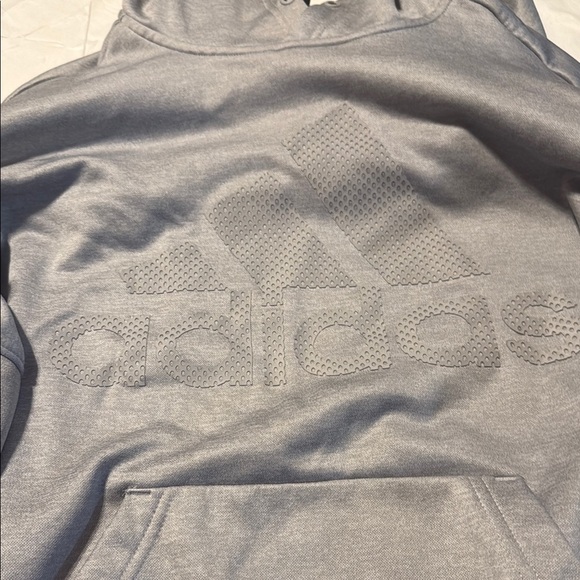 Adidas Gray Crewneck Sweater with Ribbed Cuffs - Picture 2 of 3